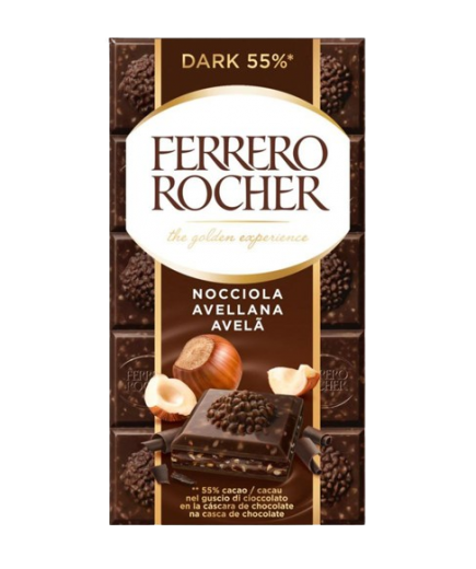 CHOCOLATE FERRERO DARK 55% T/90G