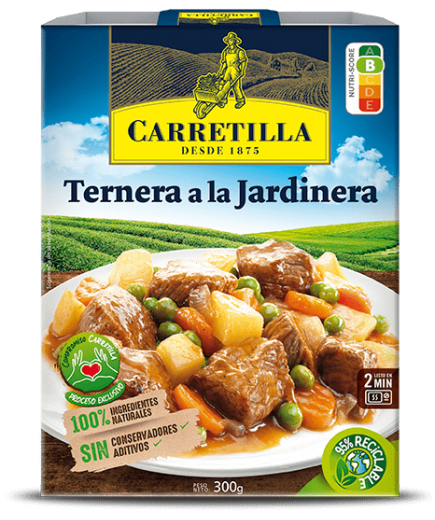 TERNERA A LA JARDINERA CARRETILLA P/300 GR