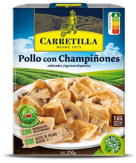 POLLO CON CHAMPIÑONES CARRETILLA P/250 GR