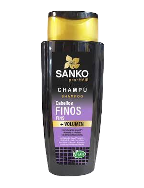 CHAMPU SANKO CABELLOS FINOS + VOLUMEN  B/400ML