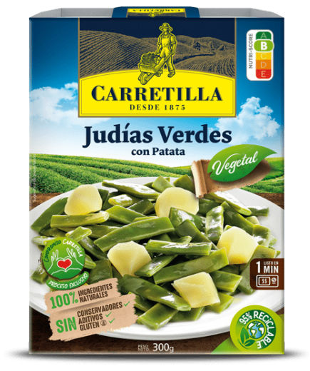 JUDIAS VERDES CARRETILLA C/PATATAS P/300 GR