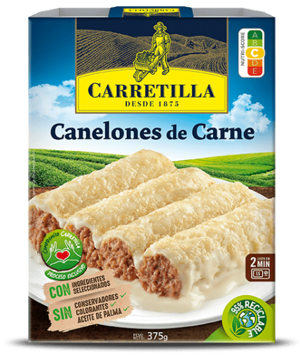 CANELONES DE CARNE CARRETILLA P/375 GR