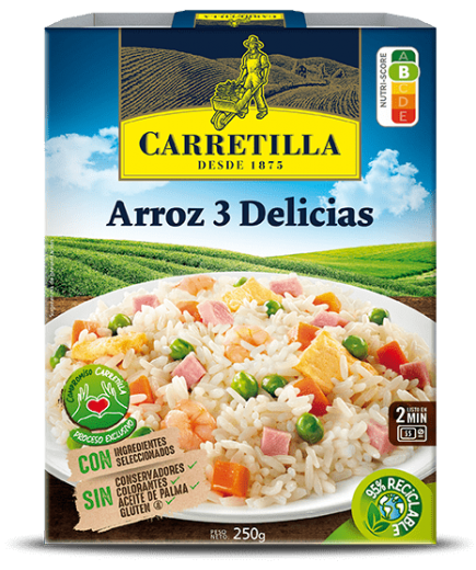 ARROZ 3 DELICIAS CARRETILLA P/250 GR