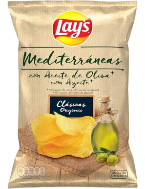 MATUTANO/LAYS PATATAS FRITAS MEDITERR A/O B/150 GR