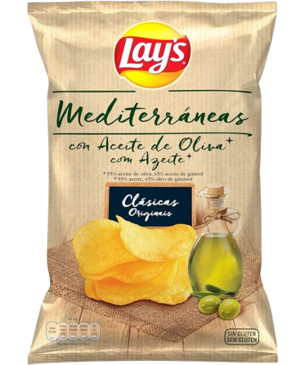 MATUTANO/LAYS PATATAS FRITAS MEDITERR A/O B/150 GR