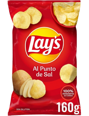 MATUTANO/LAYS PATATAS FRITAS PUNTO SAL B/160 GR