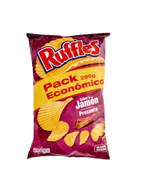 MATUTANO/RUFFLES PATATAS FRITAS JAMON ECO B/275GR