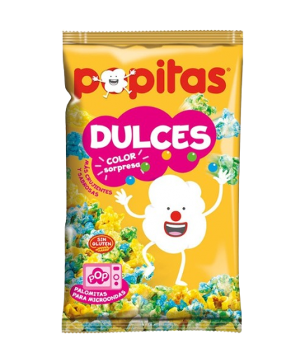 PALOMITAS POPITAS DULCES DE COLORES P/100 GR