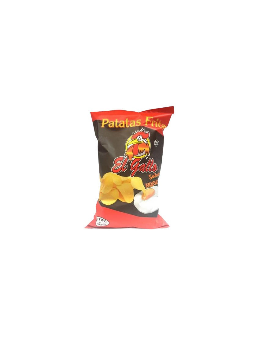 PATATAS FRITAS SABOR HUEVO GALLO-110.GR.