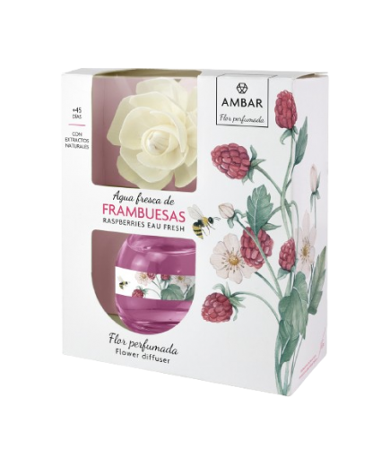 AMBIENTADOR AMBAR FLOR FRAMBUESA B/60 ML