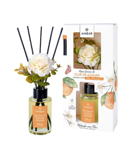 AMBIENTADOR AMBAR MIKADO-FLOR AZAHAR B/75 ML