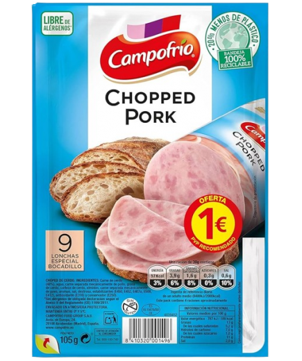 CHOPPED PORK LONCHA CAMPF C/38095 (1€) B/95 GR