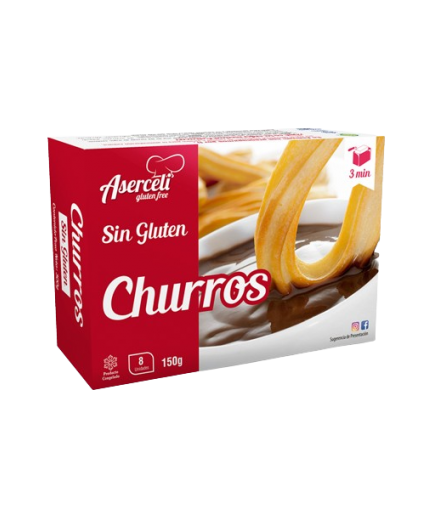 CHURROS SIN GLUTEN ASERCELI EST/8UD 150GR