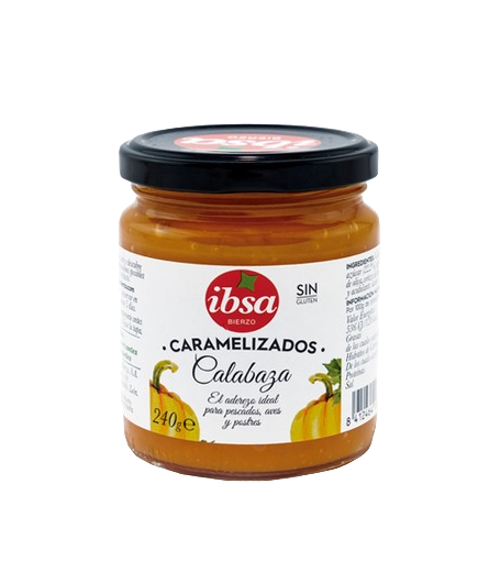 CALABAZA CARAMELIZADA IBSA TARRO CRISTAL 240 GR