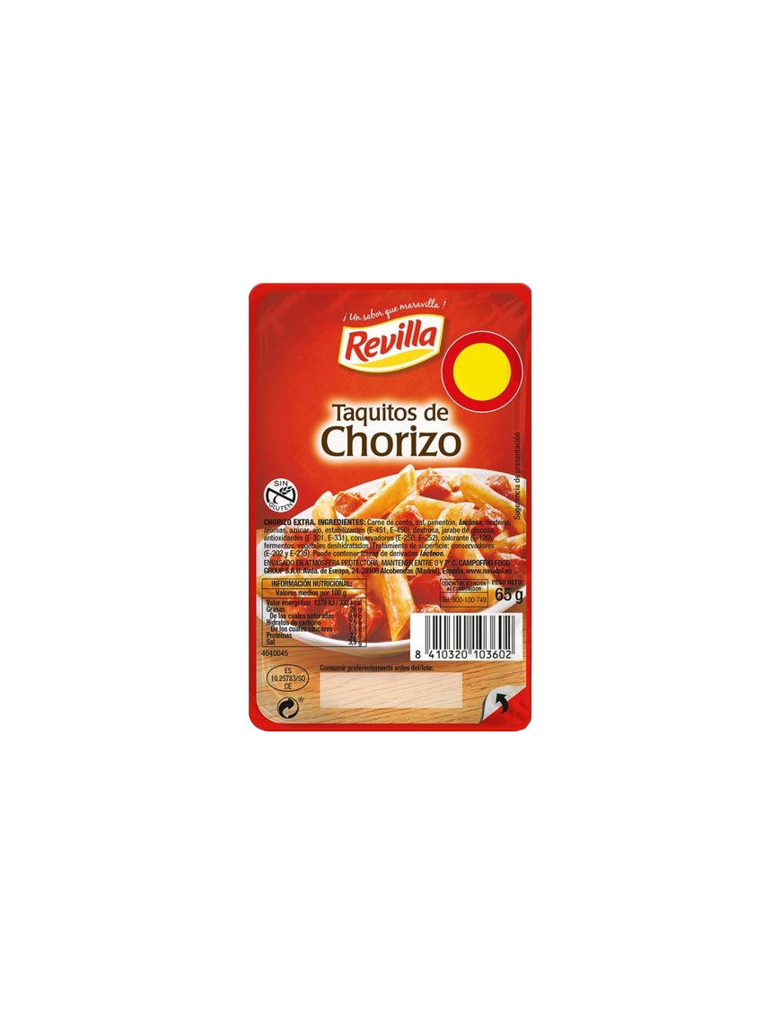 CHORIZO TAQUITOS REVILLA C/37120 EST/65 GR