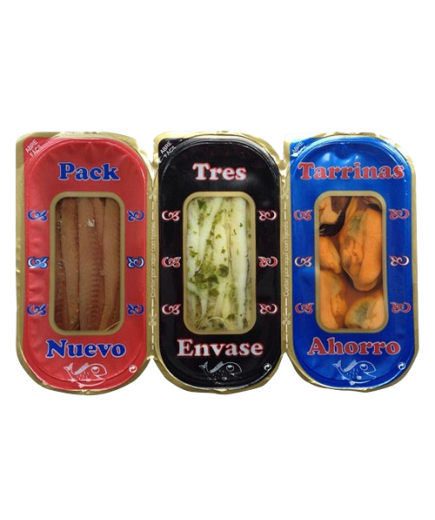 BOQUERON+ANCHOA+MEJILLON ARTEIÑAKI TRIPACK 114GR