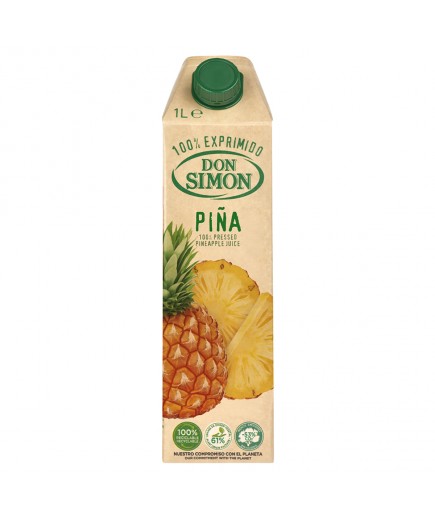 ZUMO DON SIMON 100% EXPRIMIDO PIÑA BRICK 1 LITRO