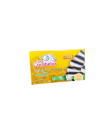 SARDINILLAS LAS CARABELAS AL/LIMON  L/90GR