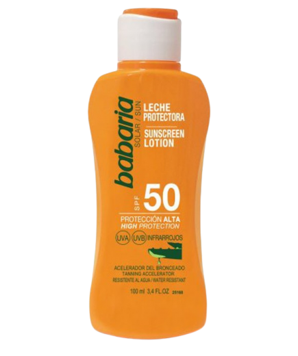SOL BRONCEADOR BABARIA ALOE F-50  BOTE 100ML