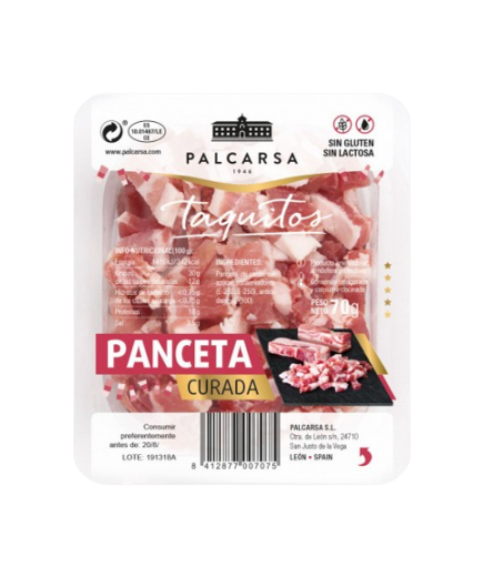 PANCETA CURADA TAQUITOS PALCARSA B/70GR