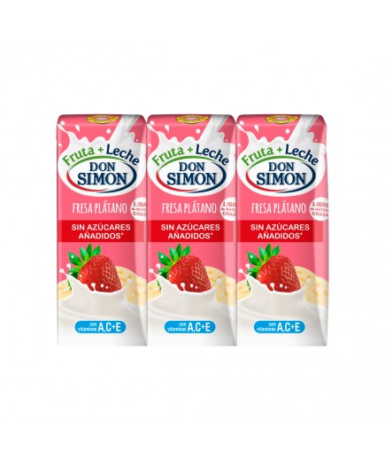 FUNCIONA ZERO FRESA-PLATANO DON SIMON P/6X200 ML