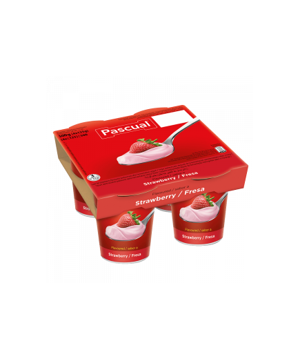 YOGUR PASCUAL SABOR FRESA PACK-4