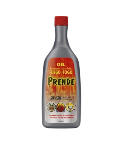 GEL ENCIENDE FUEGO PRENDE BOTELLA 750 ML.