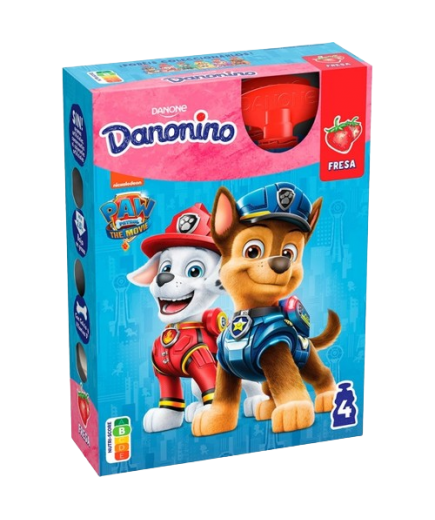 DANONE DANONINO POUCH FRESA PACK-4 UD