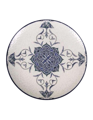 PLATO MONACO BRILLO ROSETTA LLANO 26CM  REF/J26100