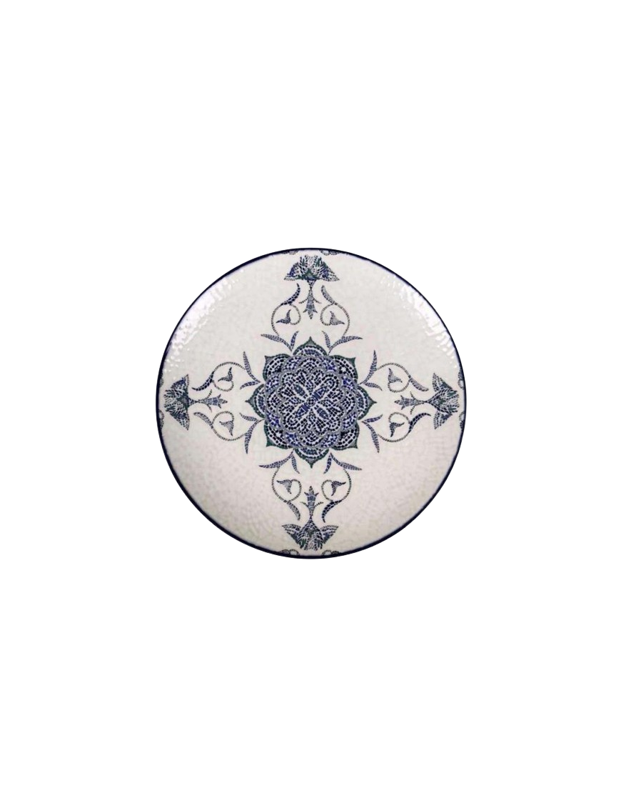 PLATO MONACO BRILLO ROSETTA LLANO 26CM  REF/J26100