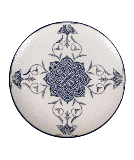 PLATO MONACO BRILLO ROSETTA LLANO 26CM  REF/J26100