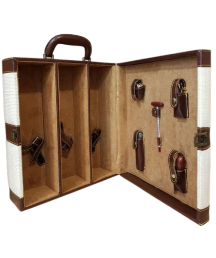 BUAR ESTUCHE PIEL 3 BOTELLAS+ACCESORIOS RF/20208