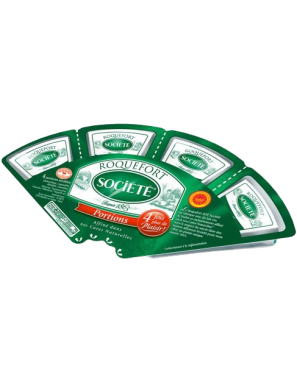 QUESO ROQUEFORT SOCIETE ABANICO 4X25.GR.