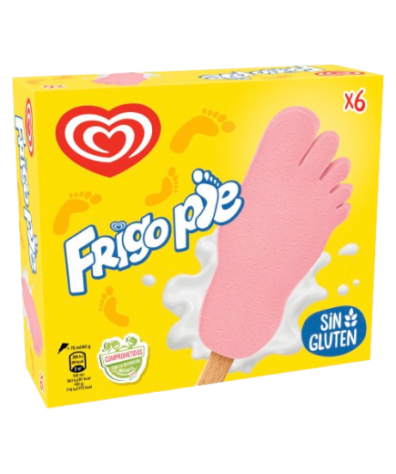 HELADO FRIGO FRIGOPIE FRESA P/6U