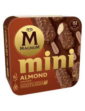 HELADO FRIGO MAGNUM MINI ALMENDRADO P/6 UD