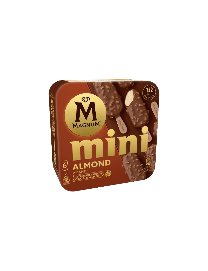 HELADO FRIGO MAGNUM MINI ALMENDRADO P/6 UD