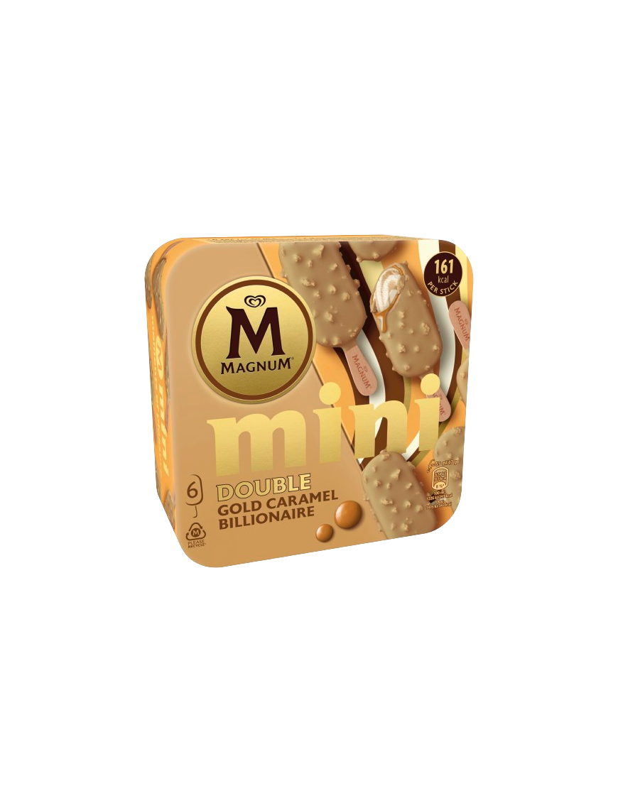 HELADO FRIGO MAGNUM MINI GOLD CARAMEL P/6 UD