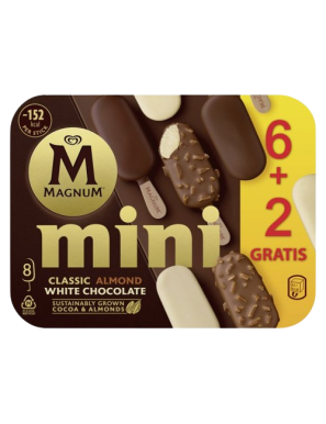 HELADO FRIGO MAGNUM MINI SURTIDO P/6+2 UD