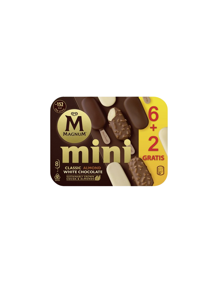 HELADO FRIGO MAGNUM MINI SURTIDO P/6+2 UD