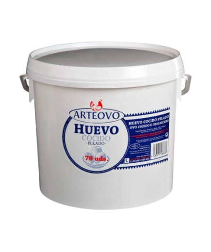 HUEVO COCIDO PELADO ARTEOVO CUBO/70 UD