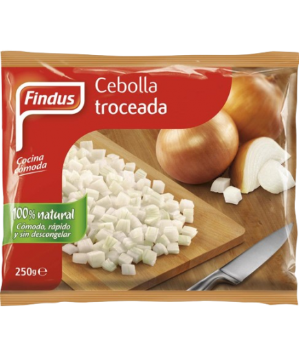 CEBOLLA  CONG. TROCEADA FINDUS BOLSA 250GR