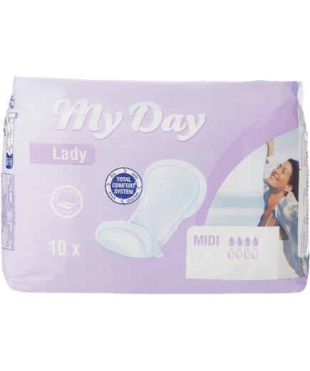 COMPRESA MY DAY MIDI PAQUETE 10 UNIDADES