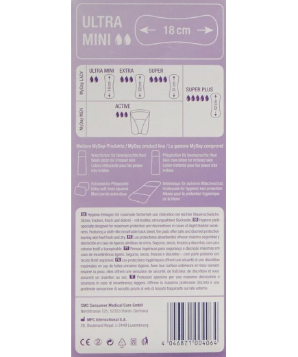 COMPRESA MY DAY ULTRA MINI CAJA 28 UNIDADES