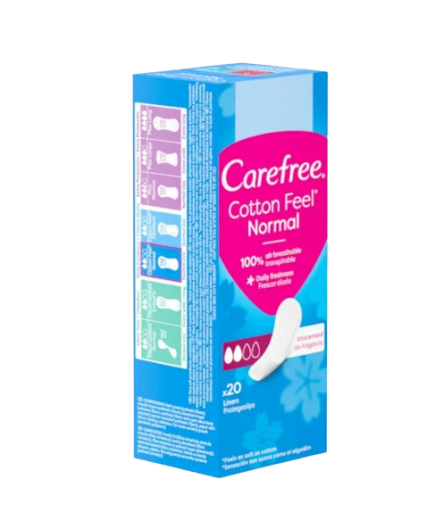 SALVASLIP CAREFREE NORMAL COTTON C/20 UD