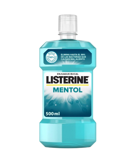 ENJUAGUE BUCAL LISTERINE MENTOL B/500 ML