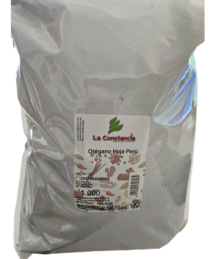 OREGANO HOJA CONSTANCIA BOLSA ALUMINIO 1 KG.