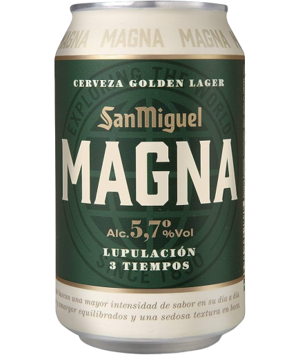 CERVEZA SAN MIGUEL MAGNA 5.7% LATA-33.CL