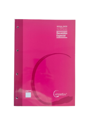 PP PAPEL RECAMBIO A/4 90GR CUADRICULA 5MM P/80 UD