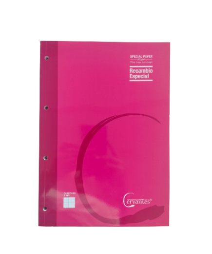 PP PAPEL RECAMBIO A/4 90GR CUADRICULA 5MM P/80 UD