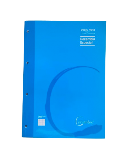 PP PAPEL RECAMBIO A/4 90GR CUADRICULA 5MM P/80 UD